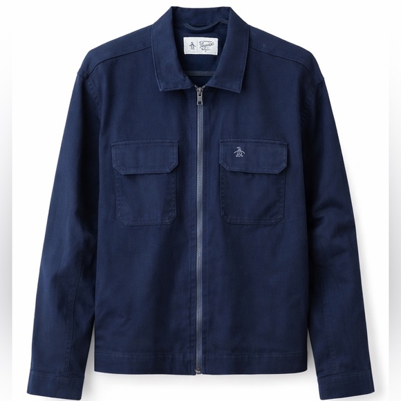 Original Penguin Other - Original Penguin Navy Zip Jacket Mens M Minimalist Classic Workwear